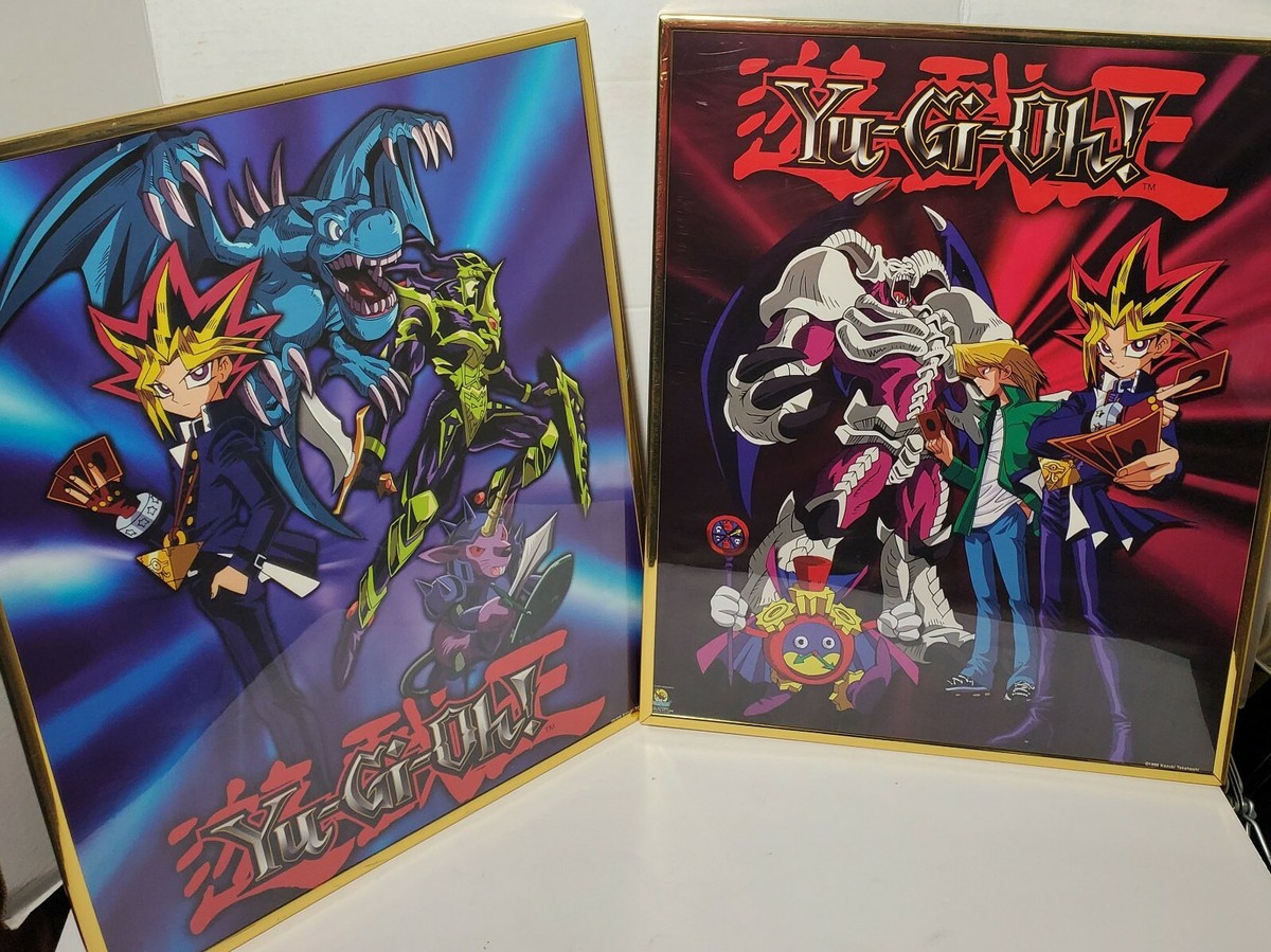 Yu-Gi-Oh! Poster Lot, 2 Framed Posters Included, Vintage, 1996