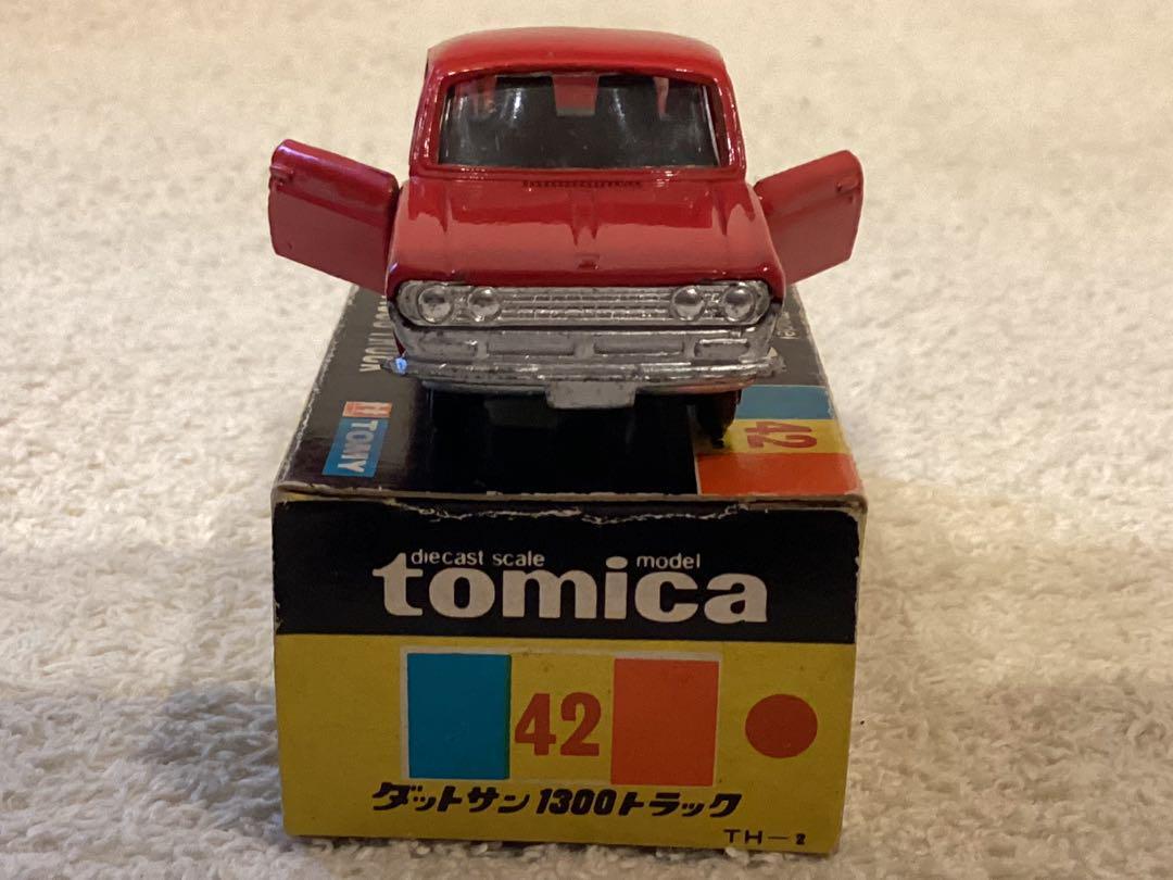 トミカ No. 42 ダットサン1300トラック 日本製　グロリア　トヨタ ミニカーショップ ケンボックス トミカ 黒箱☆42☆ダットサン