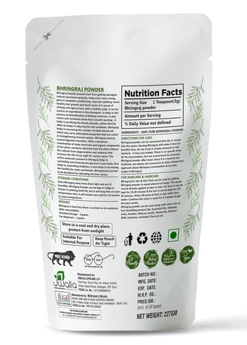 Myherb 100% Natural Organic Bhringraj Powder (Eclipta Alba) | For Men and Women - Picture 2 of 6