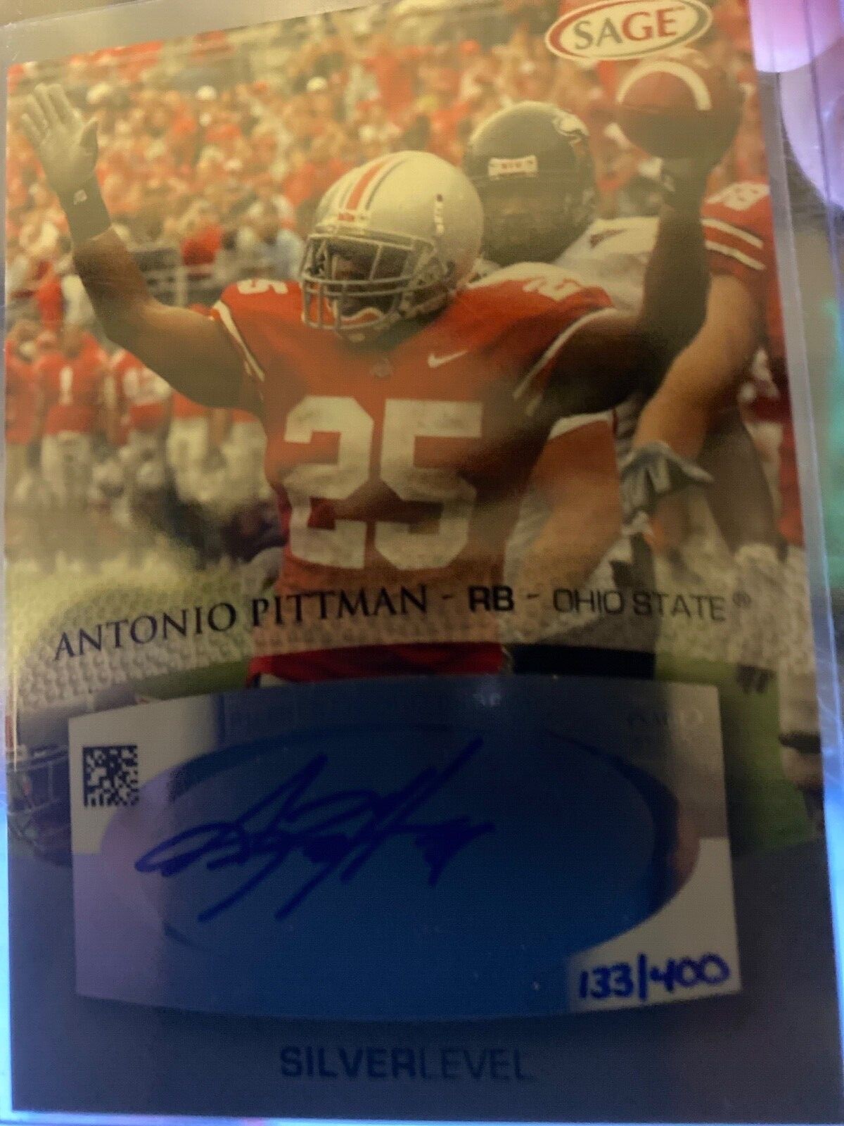 Antonio Pittman SA-GE Autographs #A42 Silver