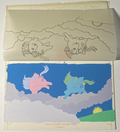 1985 My Little Pony Lost in the Clouds Book Original Artwork Gen 1 MLP Art - Picture 9 of 10