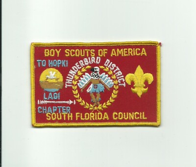 BA SCOUT BSA THUNDERBIRD DISTRICT SOUTH FLORIDA COUNCIL TO HOPKI LAGI OA CHAPTER