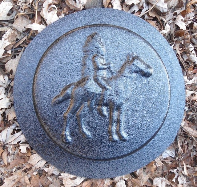 Southwest horse stepping stone mold concrete plaster plastic mould 8" x