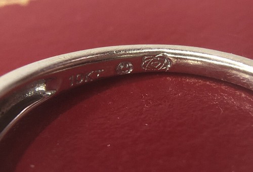 Anello di fidanzamento solitario rotondo tenuta di nozze oro bianco 10k 1/4Ct diamante SI 7 - Foto 9 di 11