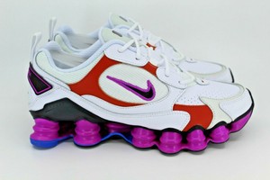 Nike De Mujer Shox Tl Nova UK 4 Blancas Negras Super Violeta AT8046-100 |  eBay