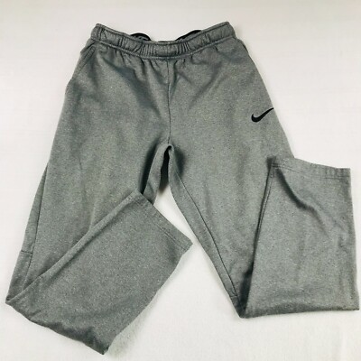 Nike Men's Size M Sweatpants Gray Dri-Fit with Pockets