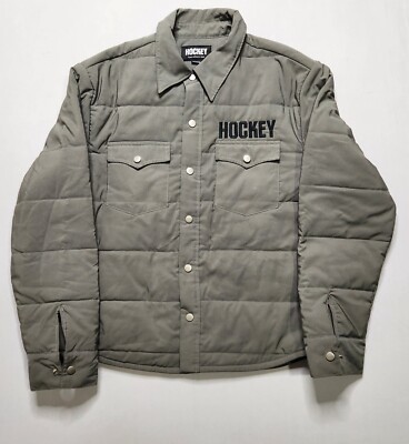 HOCKEY Medium Eyes Without a Face Snap Up Shirt Quilted Jacket Skateboarding