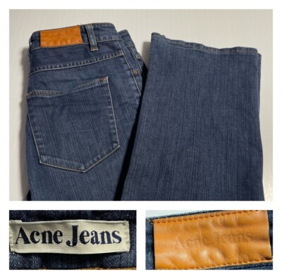 Acne Jeans Tube DC Stretch Cotton Indigo Denim Fit 30 (Tag 32)