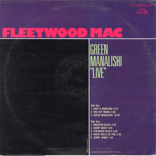 FLEETWOOD MAC GREEN MANALISHI LIVE LP & Restored Music & Graphics on 24k DVD - Picture 2 of 10