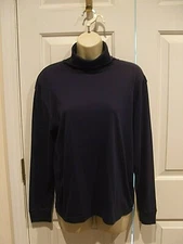NEW IN PK STRAWBRIDGE & CLOTHIER TURTLENECK100% cotton LONG SLEEVE TOP  SMALL