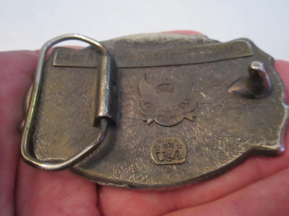 DE COLECCIÓN BASS PESGLER'S SPORTSMAN SOCIETY HEBILLA DE CINTURÓN - GW-14 Foto 3 de 3