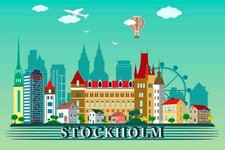 Poster Locandina Stoccolma Arredamento Negozio Bar Ristorante PizzeriaUfficio 