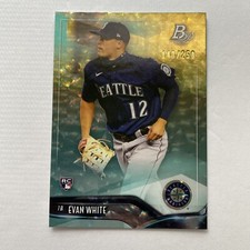 2021 Bowman Platinum Ice /250 Foil #68 Evan White (RC)