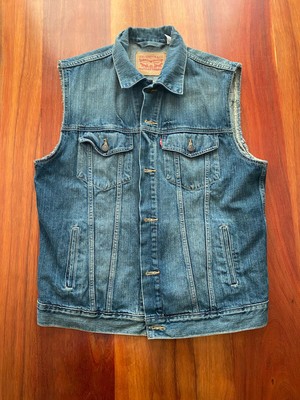 sleeveless trucker jacket