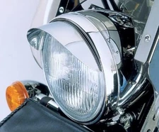 5.75" CHROME HEADLIGHT VISOR for Yamaha Cruisers