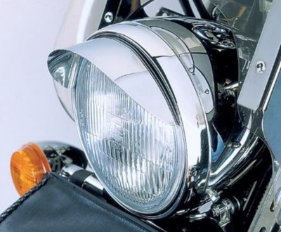 5.75'' CHROME HEADLIGHT VISOR for Yamaha Cruisers