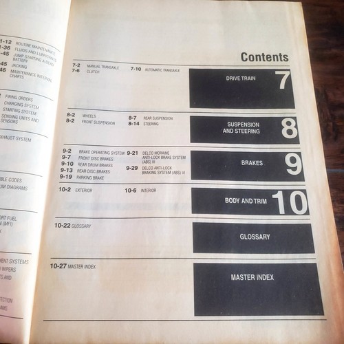 GM 1988-96 Repair Manual Lumina Grand Prix Cutlass Supreme Regal Chilton 28682 - Picture 11 of 14