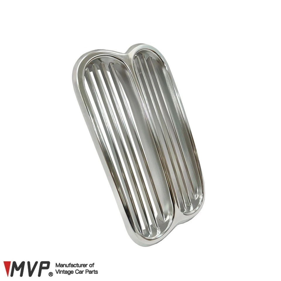 MVP BMW E10 1602-2002tii Early All-Silver Aluminum Grille Center 51131801577 Foto 2 de 4