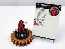 HEROCLIX What If Set rare 034 TV'S DAREDEVIL w/Card