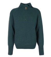 Image of BARBOUR Cyclone Green 1/2 Zip Jumper Size Large New GENUINE RRP £169 #N7