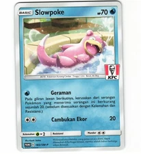 KFC Slowpoke 183/SM-P Indonesia Indonesian Chaki Kids Promo Pokemon Card (LP)
