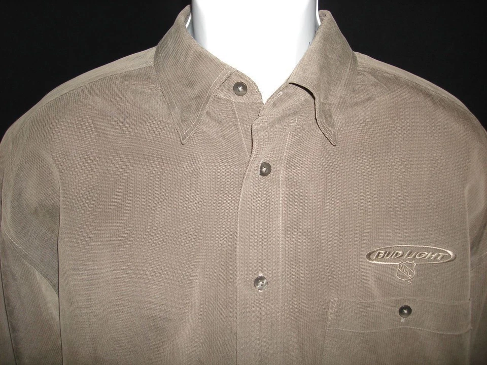 Gear for Sports Mens "BUDWISER NHL" EMBROIDERED long sleeve shirt XL  - Image 2 of 4