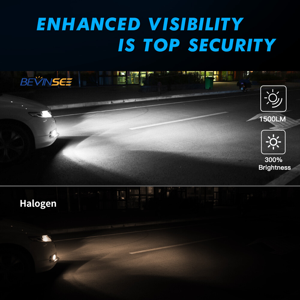 H11 H8 LED Front Fog Light Globes Car Driving Lamp 80W 6000K 1500LM Kit 12V eBay