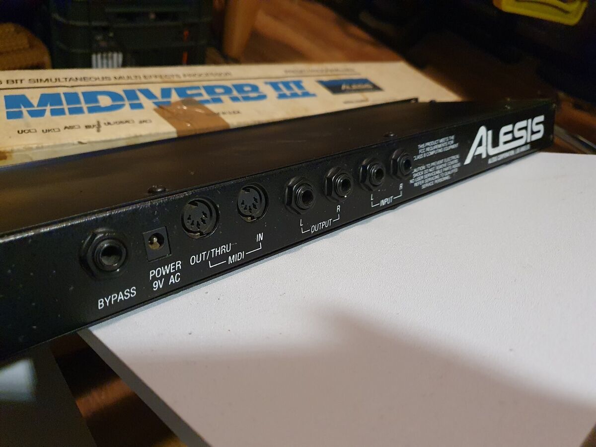Alesis Midiverb III 3 Reverb Multi FX in original Box | eBay Alesis Midiverb III 3 Reverb Multi FX in original Box | eBay