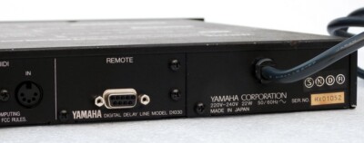 YAMAHA MODEL D1030 PROFESSIONAL MUSIC SYSTEM DIGITAL DELAY LINE