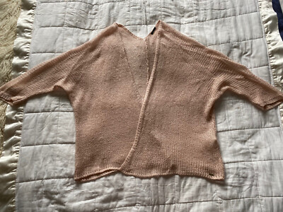 Womens Mohito Pink Knitted Cardigan Size Large