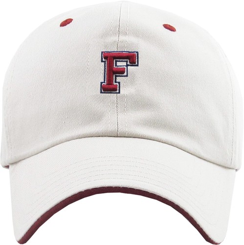 ABC Letter Embroidery INITIAL Ivory Dad Hat Baseball Cap Adjustable - Picture 17 of 41