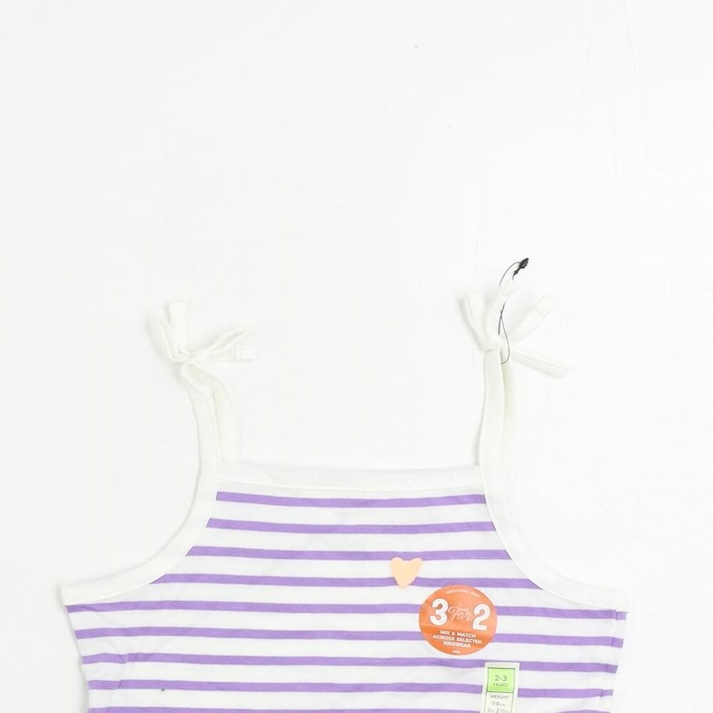 Buy Marks & Spencer Girls Pack Of 3 Flutter Sleeves Gathered A Line Pure Cotton Top