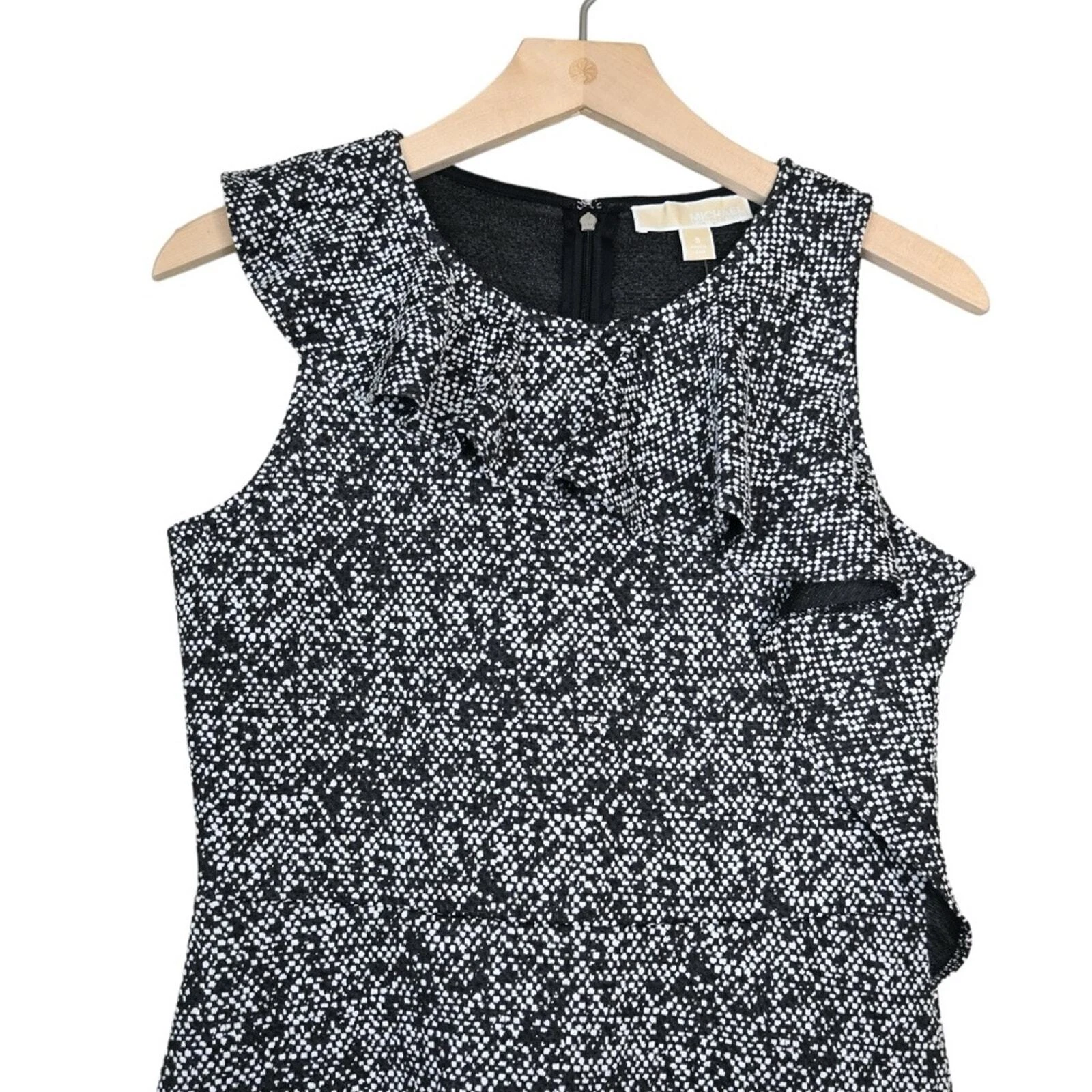 Abito Michael Michael Kors donna S jacquard aderente e svasato NUOVO