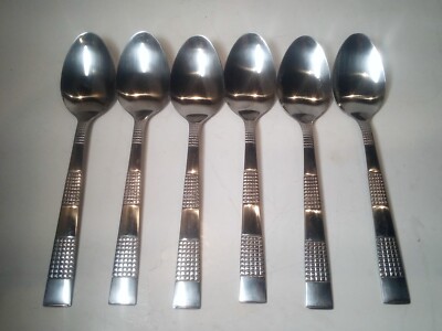 Set of 6 Zwilling JA Henckels CHIC Soup Spoons Flatware Stainless Steel