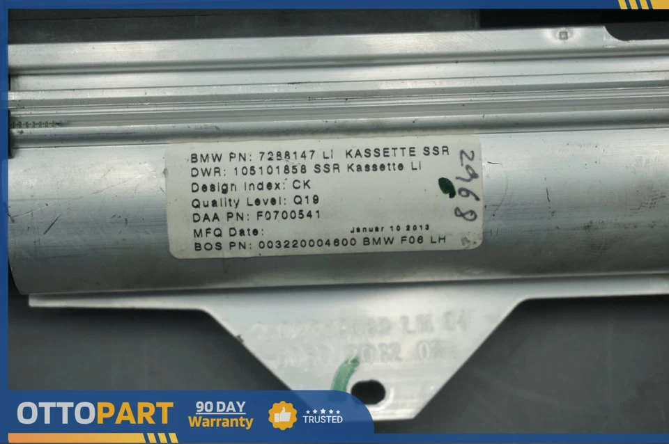 2013-2019 BMW 650i GRAN COUPE Rear Left Side Door Window Sun shade OEM 7288147 - Image 4 of 4