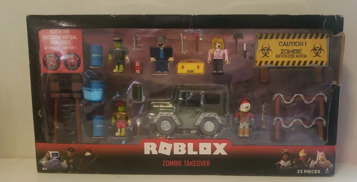 Roblox Zombie Takeover 23 Pieces 2 Virtual Item Codes Jazwares