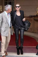 Isabel Marant Lambs Leather Trim Black Rib Blazer Jacket UK 10 38 ASO Kate Celeb