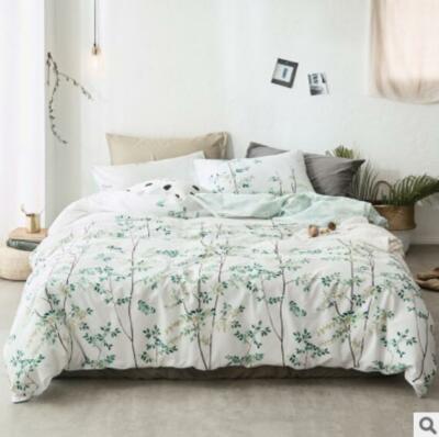 3D Grüne Blätter NAM94597 Bett Kissenbezüge Decke Bettdecke Abdeckung Set Fay