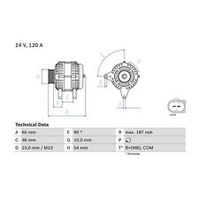 £45 Cashback BOSCH Alternator 0 986 080 350 FOR 5 Series 6 7 3 Genuine Top Germa