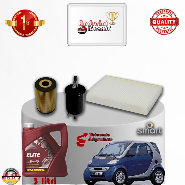Inspektionskit Filter + ÖL Intelligent Fortwo 0.6 40KW 55CV Von 2001-> 2004-image