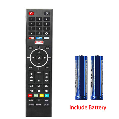 New Element KY49C178F TV Replace Remote Control E2SW3918 ,VUDU --Include Battery
