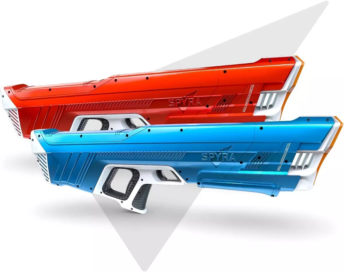 Spyra Two Electronic Water Gun Super Blaster Duel Pack Red and Blue Duel IN  HAND