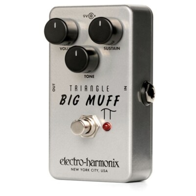 Electro-Harmonix EHX Triangle Big Muff Reissued Fuzz True Bypass Effects Pedal