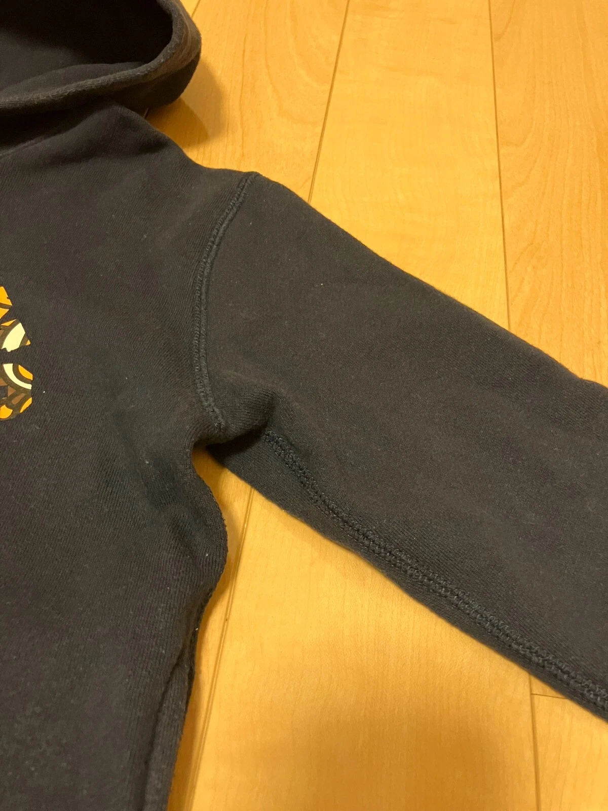 A BATHING APE (BAPE) Felpa con cappuccio manica lunga A BATHING APE BAPE KIDS pullover 130 blu navy cotone