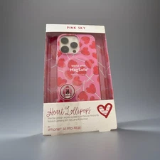 Pink Sky Candy Hearts lollipop MagSafe Phone Case iPhone 14 Pro Max New
