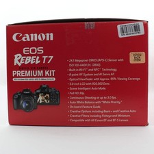 OPEN BOX GOOD Canon EOS Rebel T7 DSLR Camera with 18-55mm and 75-300mm Lense