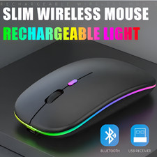 Portable LED Wireless Mouse Bluetooth for Laptop, Tablet
