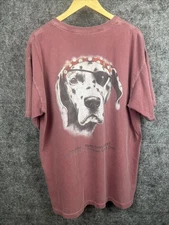 Sea Dog Pirate Dalmatian T Shirt Mens XL Red Cedar Key Florida Distressed