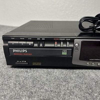 Phillips CDR 765 CD Player Recorder FOR PARTS OR REPAIR (Plays CDs