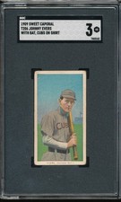 T206 Sweet Caporal 150/30 Johnny Evers (Cubs on Shirt) SGC 3 - Chicago